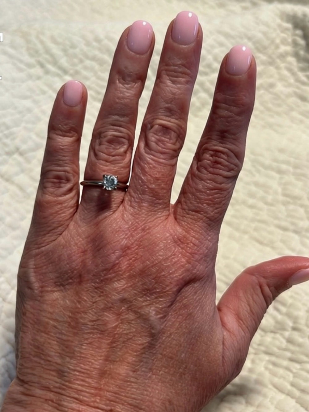 Classic Solitaire 14k White Gold 1/2 Carat Engagement Ring